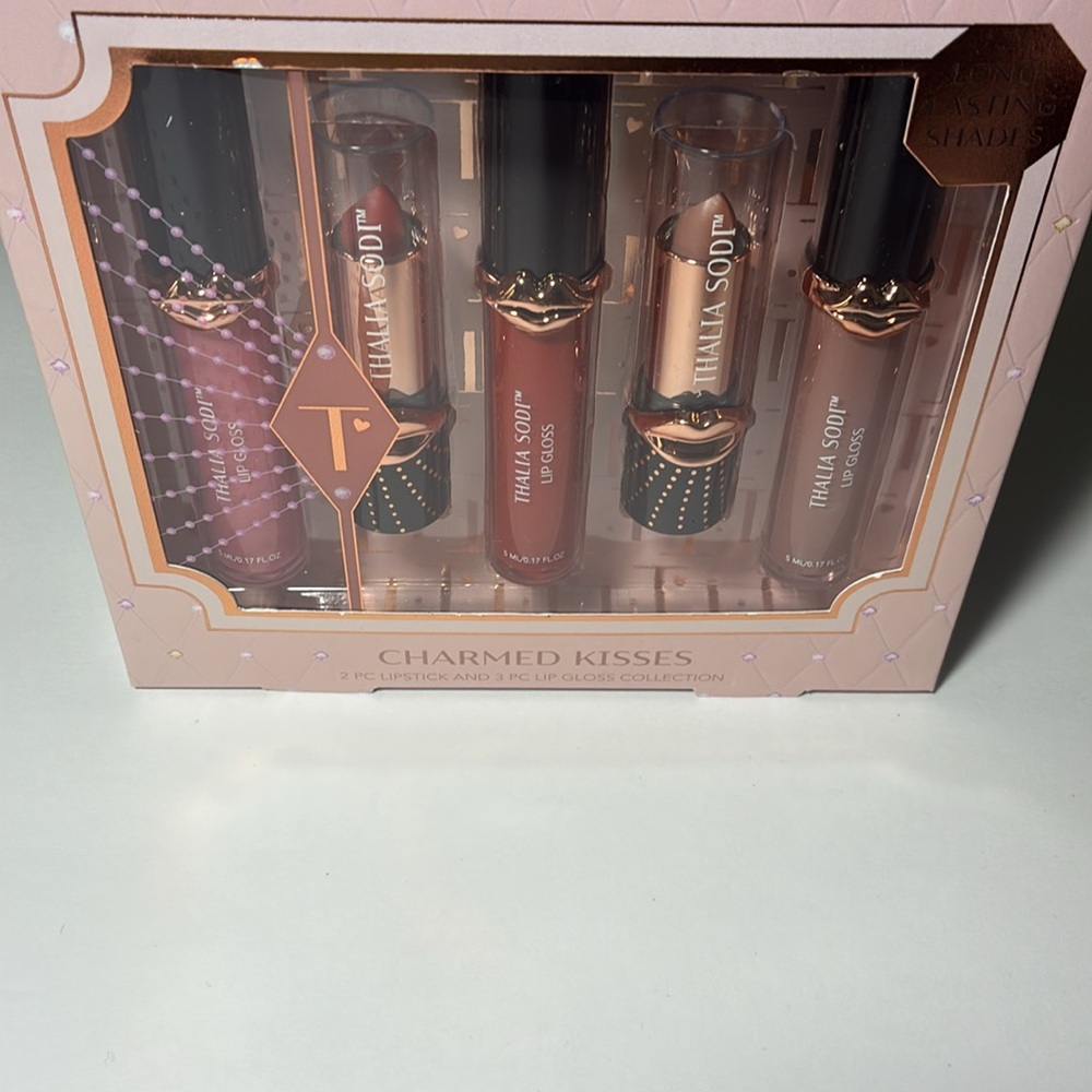 Thalia Sodi Long Lasting Shades “Charmed Kisses” Lip Collection – 5 Piece Set - Picture 4 of 5